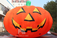 Potiron gonflable géant Ghost avec les décorations noires de Cat Outdoor Scary Props Halloween