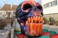 Tête squelettique de crâne de crâne d'entrée de Halloween de diable gonflable gonflable géant de décoration pour la partie de club