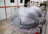 tente gonflable transparente combinée de dôme de diamètre de 8m pour la partie/exposition