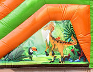 Chambre gonflable adaptée aux besoins du client de rebond de dinosaures de taille/château plein d'entrain d'enfant en bas âge avec la glissière