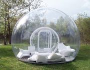 tente gonflable claire de bulle de PVC de 1.0mm/tente de camping pour le diamètre de la partie 4m de famille