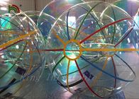 promenade gonflable de diamètre de PVC 2m de 1.0mm sur la boule colorée de rayure de boule de l'eau pour des locations