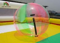 Promenade gonflable de boule colorée de l'eau sur fort de boule de l'eau weled pour l'amusement de l'eau