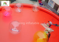 Grandes piscines gonflables rouges pour des adultes en dehors d'activité commerciale