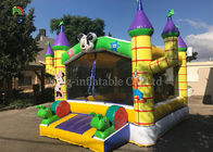 Château sautant gonflable de terrain de jeu extérieur jaune pour les enfants/château plein d'entrain d'intérieur