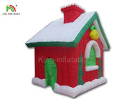 tente rouge de Chambre de la publicité de 5*4*4 m de produits de festival de Noël gonflable de décoration