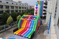 EN71 glissière de PVC Unicorn Bouncer Inflatable Rainbow Dry de 0,55 millimètres